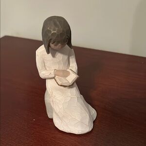 Willow Tree Cream and Brown Sculpture Art